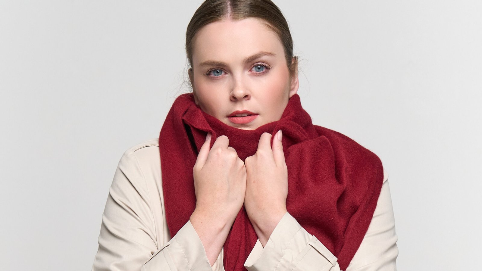 Christmas designer wool scarves
